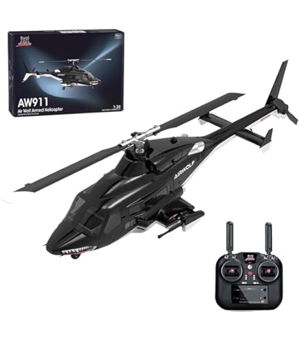 Amazon.co.jp: mbbTEfs WOLFBUSH AW-911 Airwolf 1/34 スケール